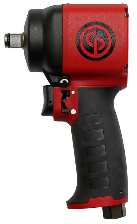 1/2 Inch Air Impact Wrench With Pistol Grip, Crazy Powerful Reverse Torque, red and black design, side view
