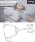 Mirage Fx Replacement Frame For Nasal Mask And Headgear, Durable Plastic Frame Accessory For Mirage FX Nasal Guard, Standard And Wide Fit, Reusable CPAP And BiPAP Part For Secure Comfort, clear replacement frame shown