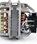 OEM Drum Motor Assembly For Gas Or Electric Dryers 4681EL1008G Genuine Replacement Part showing side view detailing components