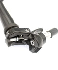 Close-up of a Foldable Bike Stem with Quick Release Aluminum Alloy Adjustable Handlebar Stem, Teeth Grip Design