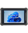 Ready To Roll 8 Inch Windows 11 Pro Tablet With Intel N5100 Processor And 8GB Ram Plus 128GB Storage For Rugged Outdoor Work That Gets The Job Done Every Day With 700 Nit High Brightness Display And 4G LTE Support, front view.
