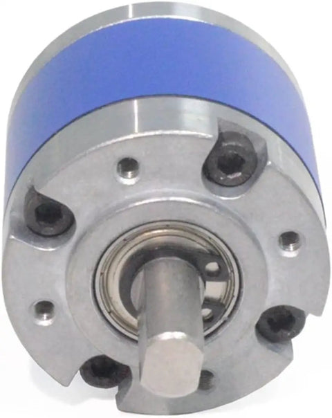 Beefy Torque 550 DC Planetary Gearbox with all metal gears, visible 36mm housing and 8mm shaft for robotics and automation use