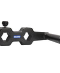 Dual Position Quick Release Vise Handle, Heavy Duty Aluminum Speed Grip For 3/4 Hex Mill Machines, side view with thumb lock