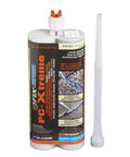 Workhorse Polyurea Joint Filler For Concrete And Blacktop Crack Repair Gray Sealant 22 Oz Cartridge shown with applicator.
