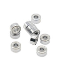 10Pcs 693ZZ Shielded Ball Bearings 3X8X4Mm Pre Lubed Low Friction Quiet Operation Dust Seal For High Speed RC Cars Drones Tiny Motors Smooth Performance, silver metal