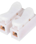 500 Pack 2 Pin 10A 220V Push Wire Connectors Quick Connect Spring Terminal Blocks For LED Strip Lights DIY Friendly No Solder