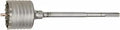Carbide Tipped SDS Max Rotary Hammer Core Bit 4 In X 22 In Workhorse For Masonry Brick Block Concrete With Wave Design For Speedier Drilling