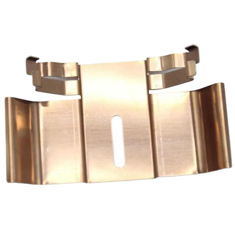 Upgrade Your Ride With This Solid Rear Brake Pad Fitting Kit That Snaps Right In Perfect For Older Cars From 2000 To 2006 Makes Getting Back On The Road Easy Without The Hassle Or High Cost Of Messy Repairs For Sedans And Coupes. gold steel rear brake pad fitting clip, metal brake hardware set for 2000-2006 sedans