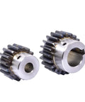 Beefy Carbon Steel Bevel Gear Pinion For One Point Five Modulus Spur Gear 12 To 19 Teeth With 14mm Bore High Torque Low Noise