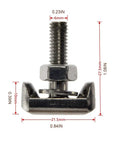 Beefy 2 Pack T Bolt Battery Terminal With Nut And Washer Stainless Steel Rust Resistant Replacement for battery cables