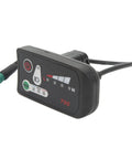 Electric Bike LED Power Display Panel For 22.2mm Handlebars Waterproof 5P Plug Dope Mod Meter For 36V E Bikes Scooters And More Clear Battery Readout Durable Easy Install