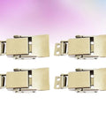 Four Pack Beefy Stainless Steel Toggle Latch Hasps With Springs Locks For Doors And Cabinets Easy To Install Security Hardware