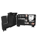 Engine Compartment Fuse Box Assembly For Chevrolet Malibu 2014 2015 2016 showing open panel and secure pin connectors.