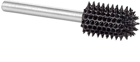 Extreme Ball Nose Burr For Wood Carving, Very Coarse One Eighth Inch Shaft, Tungsten Carbide, Heavy Duty Ball Nose Bit For Dremel Foredom DeWalt Milwaukee, Quarter Inch Diameter By One Half Inch Length, BNX14EC.