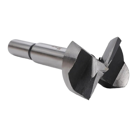 Close-up of a single bit from Forstner Drill Bit Set 10 Piece Woodworking Kit With 15, 20, 25, 30, 35mm Bits High Speed Steel