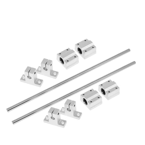 High Precision Linear Guide Rail Kit With 10mm Optical Axis Shaft And SCS10UU Bearing Blocks Perfect For Crazy Smooth 3D Printers And CNC Machines Featuring Zero Stick Slip Motion And Rock Solid Stability In A Complete Set, 10mm steel rails and SCS10UU blocks