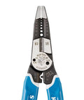 Wire Stripper Cutter Crimper Tool For 8 To 18 AWG Solid And 10 To 20 AWG Stranded Wire, displayed with six stripping holes