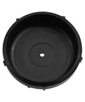 Black plastic glide with drainage hole for 32 Pack Wrought Iron Patio Furniture Base Glides 1.5 Inch Chair Leg Floor Protectors