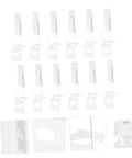 Vertical Blinds Stem Tabs Repair Kit 36 Sets Quick Fix Replacement Parts For Smooth Sliding And Reliable Operation DIY Friendly Easy Window Blind Repair Vane Saver Tabs Durable Stems And Tabs pieces shown in grid layout