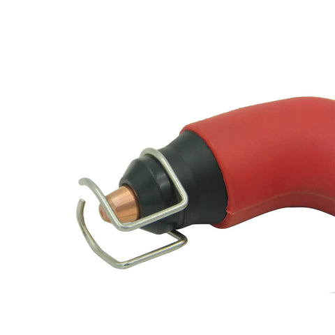S45 Air Plasma Cutter Torch Body Head for Air Cooled Systems Handheld Plasma Torch Drop In Replacement, red metal and rubber head