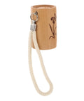 Top Shelf Wooden Replacement Umbrella Handle For Folding Parasols And Sun Canopies With Heavy Duty 13 To 14 Millimeter Shaft Grip and Dang Comfy Feel For Daily Rain Gear. Wooden grip with decorative etching and fabric strap.