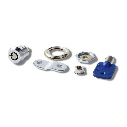 Heavy Duty Tubular Cam Locks Keyed Alike Cylinder Hardware with chrome zinc alloy cylinder, key, washers, and nuts for secure installations.