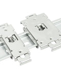 2 Pack 35mm DIN Rail Mount Brackets Stainless Steel Rail Fixing Clips Adapters For Single Phase Solid State Relays 2.54 By 1.73 Inches Durable Easy Install