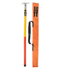 Insulated Rescue Hook With Portable Hot Stick For Emergency Care And Industrial Safety, 9.8ft heavy-duty build with orange case