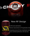 Cherry2 5.8G FPV Antenna MMCX RHCP 83mm with laser metallized cherry elements and new RF design graphics