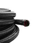 Coiled Three Quarter Inch AN12 Nylon And Stainless Steel Fuel Line Hose With CPE Braiding For Diesel And Gas, Hydraulic Fluid, And Brake System Use
