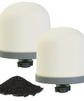 Top Notch Ceramic Dome Water Filter With Coconut Shell Activated Carbon, dual pack with coconut carbon, for pre-filtration units.