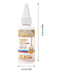 Waterproof Fabric Glue For Quick Dry, Clear Clothing Adhesive With Strong Hold, Flexible Textile Repair Solution, Precision Tip Bond For Denim Patches, Craft Fix That Mends Clothes Fast And Keeps It Looking Fresh bottle with measurement guide