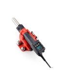 2 In 1 Soldering Station With Digital Display And Hot Air Gun For SMD BGA PCB IC Repair, solder iron resting on stand