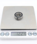 15x26x7mm Ball Bearing Set For Bicycle Rear Hubs Chrome Steel on digital scale