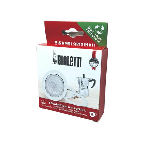 Moka Express Spare Parts Kit With 3 Gaskets And 1 Filter Plate For 6 Cup Moka Pots Like Fiammetta Rainbow Break Happy Dama And Moka Timer 72mm Outer Gasket Silver Easy Install For True Moka Lovers packaging