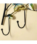Wall Mounted Coat Rack With Seven Sturdy Hooks Entryway Organizer For Jackets Keys And Bags Zero Hassle Install close-up of hooks