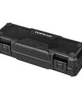 Black case of Torq Stick Pro 4-20 Nm Torque Wrench Kit With Mini Ratchet Tool Magnetic Bit Holder Finger Bit Holder Speed Sleeve Bit Holder 18 Bit Set In Portable Toolbox For Quick Adjustments In Tight Spaces.