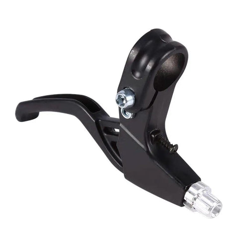 Close-up of the black Lightweight Aluminum Bike Brake Levers Set for road and mountain biking, durable alloy handle, smooth action.
