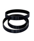 Durable Closed Loop Timing Belt For Industrial Machines 6mm And 10mm Wide Synchronous Drive with printed measurements
