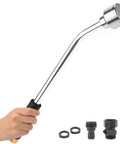 18 Inch Soft Rain Watering Wand With Shut Off Valve For Hanging Baskets Planters Garden And Shrubs Lightweight Durable Aluminum With Removable Nozzle For Easy Cleaning And A 2000 Hole Gentle Shower Works With Three Quarter Inch Hose