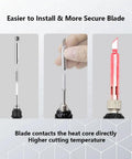 Afantti Electric Hot Knife Plastic Cutter Heated Foam Cutting Tool With Adjustable Temperature Range Up To 500C blade installation guide