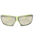 Rock Solid High Visibility Wraparound Safety Glasses With Anti Fog Polycarbonate Lens Built Tough For The Daily Grind Bulk Pack Of One Forty Four Pairs front view with clear lenses.