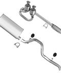 Beefed Up Exhaust System Replacement Parts For 2004 2005 2006 Jeep Wrangler 4.0 with Catalytic Converter, Muffler, Exhaust Pipe