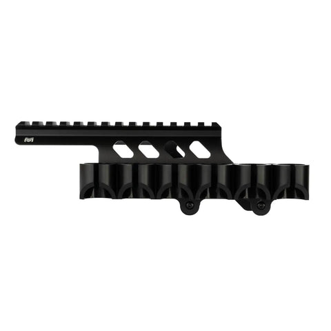 Side Saddle Shotgun Shell Holder V2 for 12 Gauge Remington 870 TAC14 and 1100 Series shotguns six shell capacity durable steel