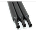 7 Size Heat Shrink Tubing Assortment Kit For Electrical Wire Wrapping Cable Insulation Sleeve 2 To 1 Ratio Perfect For Diy Projects And Quick Fixes On The Go, black tubing close-up