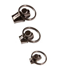 Three Piece Zipper Repair Kit With Multiple Sized Sliders In Nickel Or Graphite Finish For Quick Fixes To Broken Zippers