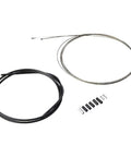 Road Bike Gear Cable Set Black For Smooth Shifting And Braking, Durable Stainless Steel Cables And Housing, Easy Install, Universal Fit