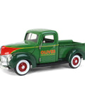 1940 Ford Oliver Pickup Die Cast Model 1/24 Scale Display Truck With Opening Cab Doors And Tailgate, Green Finish, SCT915