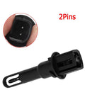 Close-up of 2-pin design of Oe 13297789 Intake Air Temp Sensor Hella Durable for GM models.