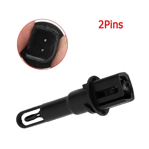 Close-up of 2-pin design of Oe 13297789 Intake Air Temp Sensor Hella Durable for GM models.